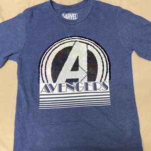 Marvel Avengers Flip Sequin Shirt- Size 7/8 (boys)